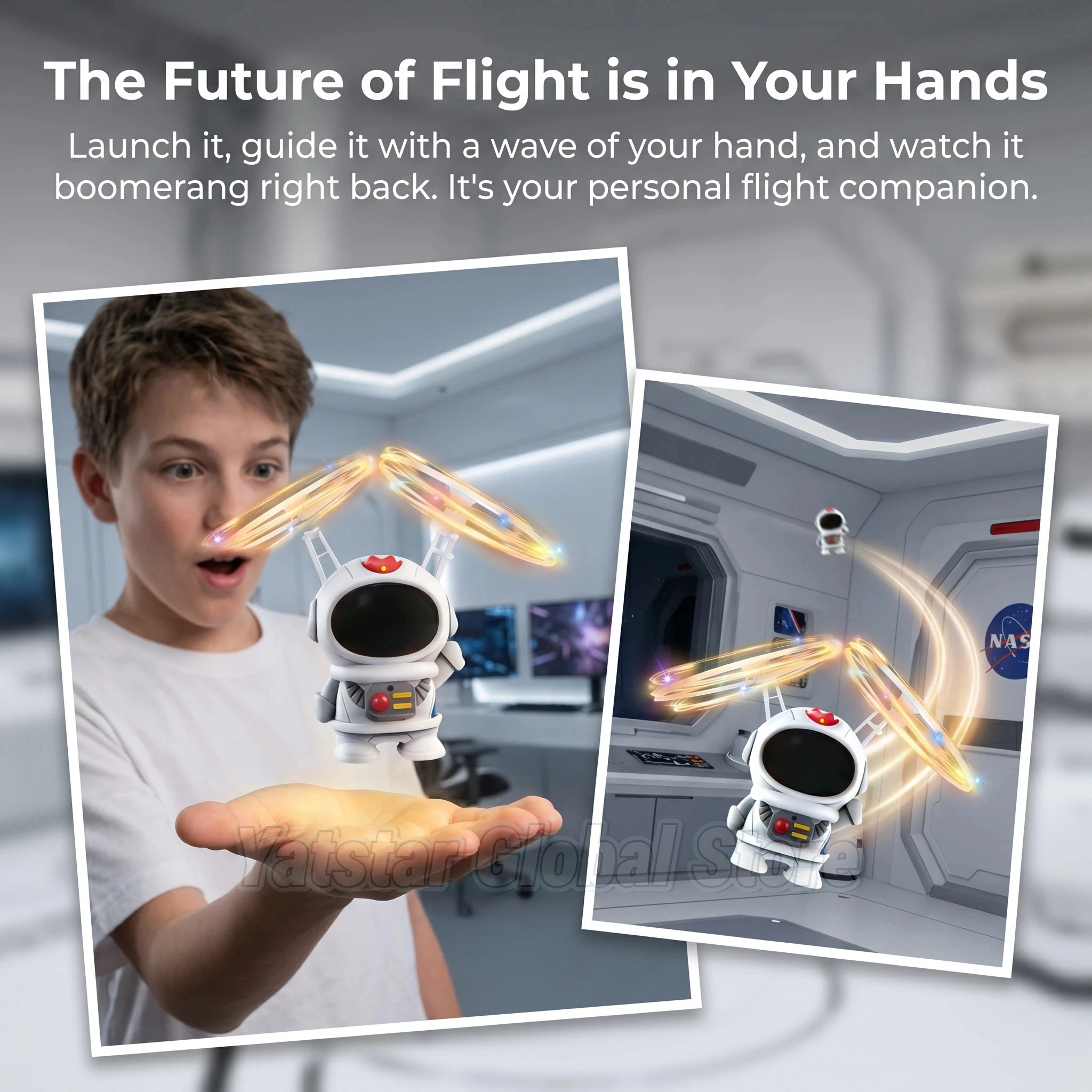 クリエイティブなミニ宇宙飛行士ドローン、宇宙飛行士フライング - Drone Kit Tricopter のレビューと価格