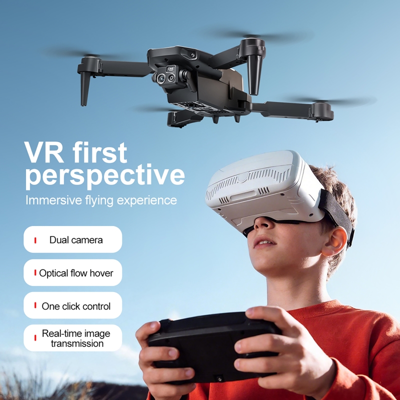 リモコンとVRグラス付きポータブルドローンキット 4Kデュア - Drone Kit With Camera のレビューと価格