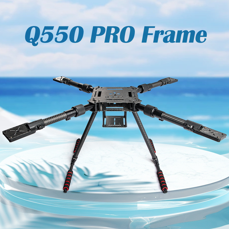カーボンファイバー折りたたみドローンフレームキット Q550 - Drone Kit Racing のレビューと価格